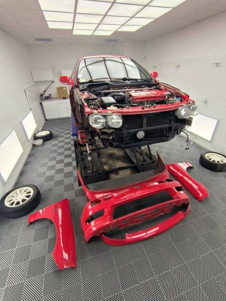TRAITEMENT CERAMIQUE carrosserie, jantes, plastiques, vitre, chassis sur une HONDA INTEGRA TYPE R DC2 de 1998 sur BELLEY