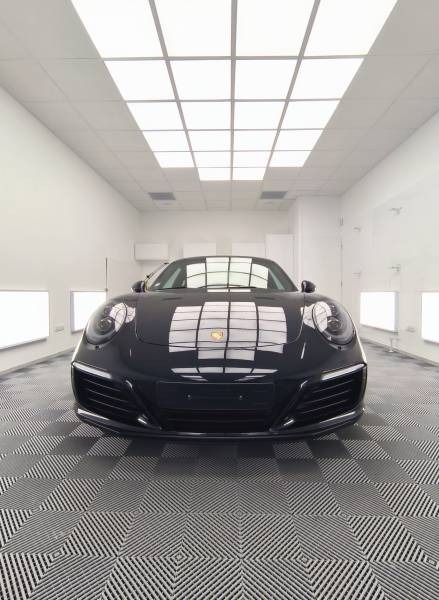 FILM DE PROTECTION PPF & TRAITEMENT CERAMIQUE sur une PORSCHE 911 991.2 CARRERA 4S de 2016 sur BELLEY.