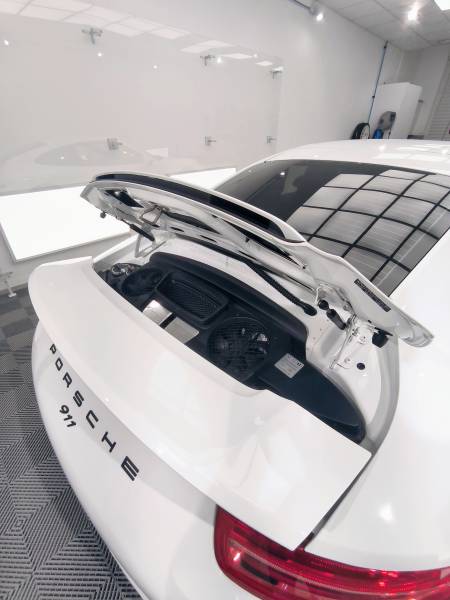 FILM DE PROTECTION PPF & TRAITEMENT CÉRAMIQUE sur une PORSCHE 911 type 991 Ph.1 CARRERA S de 2013 sur SALLANCHES en Haute-Savoie